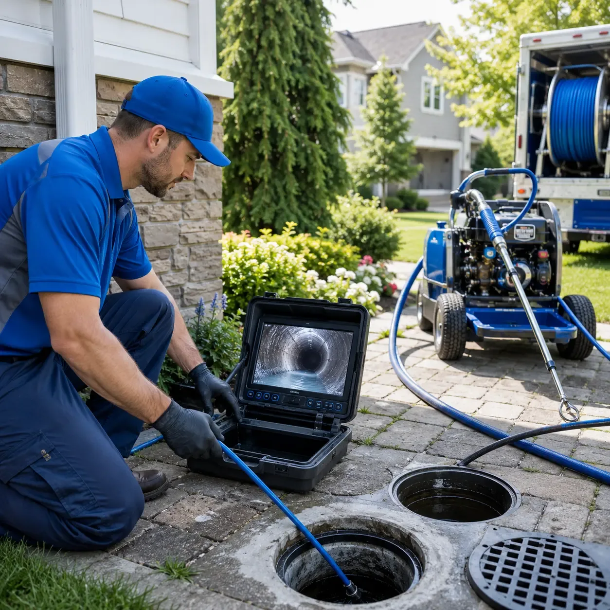 Outdoor drain cleaning professionals serving Flourtown, PA